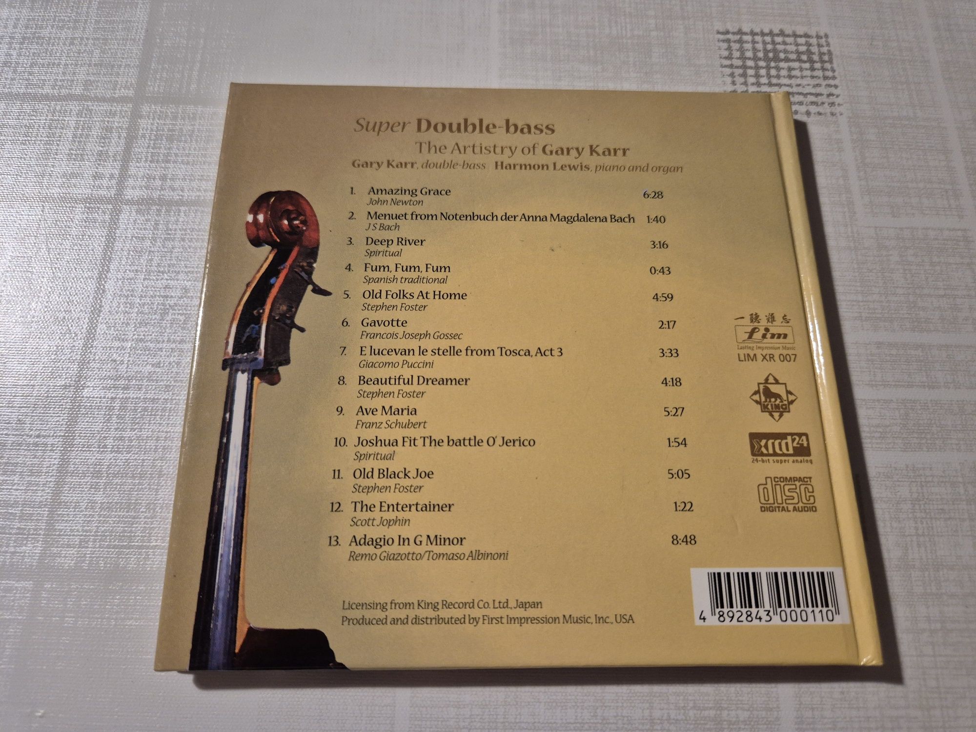 Gary kart super double-bass cd