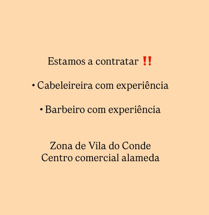 Alugo cadeira cabeleireira com experiencia