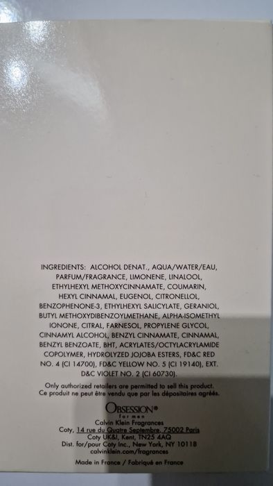 Perfuma Calvin Klein