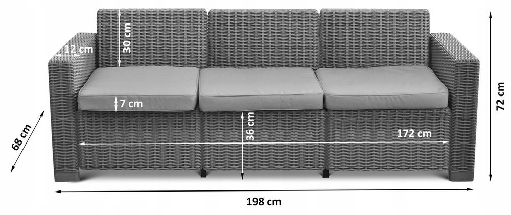 Комплект садовой пластиковой мебели Allibert California Keter