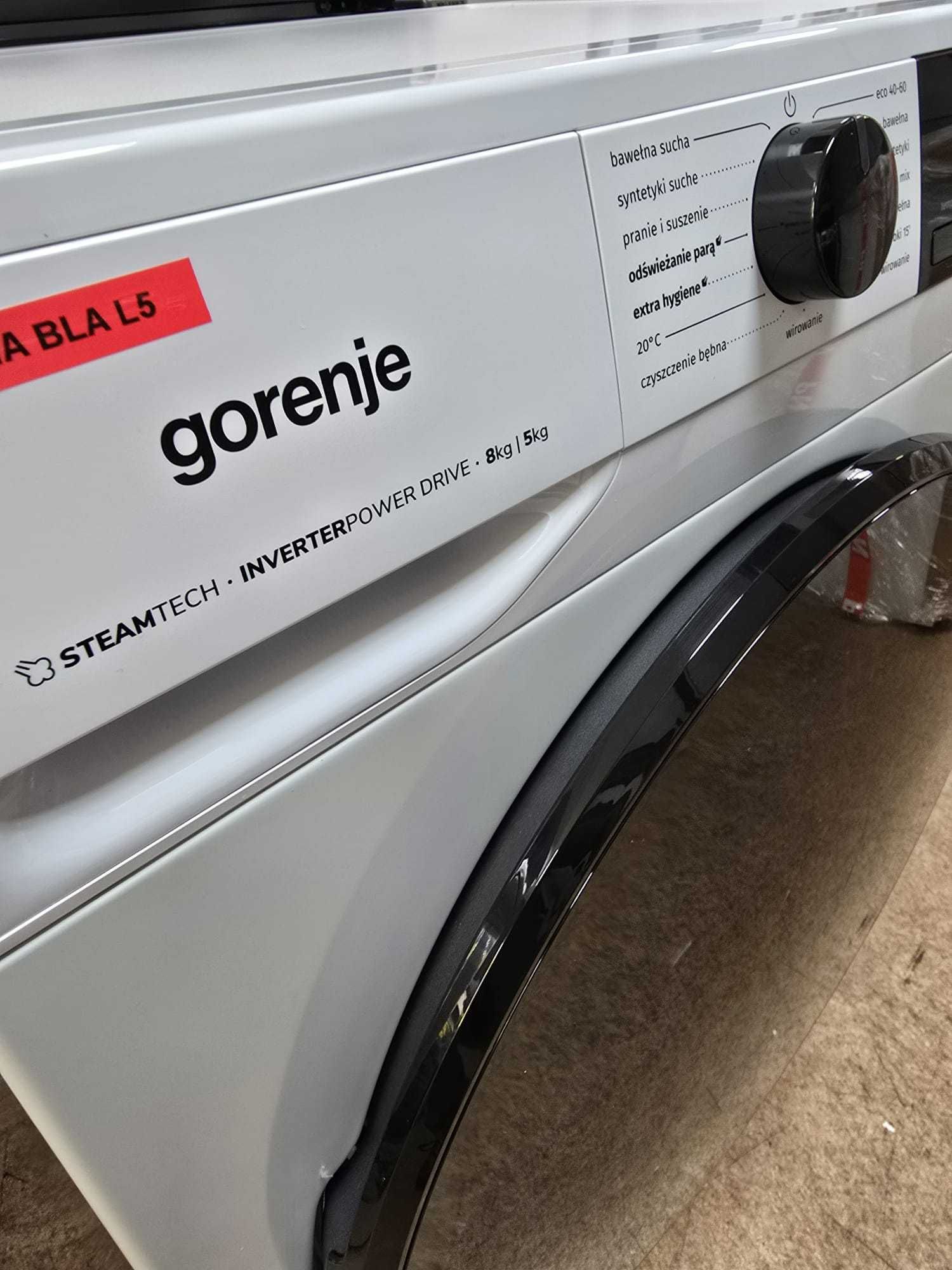 OUTLET nowa Pralko-suszarka 8/5 kg Gorenje WD2A854ADS/PL gwar 2 lat L5