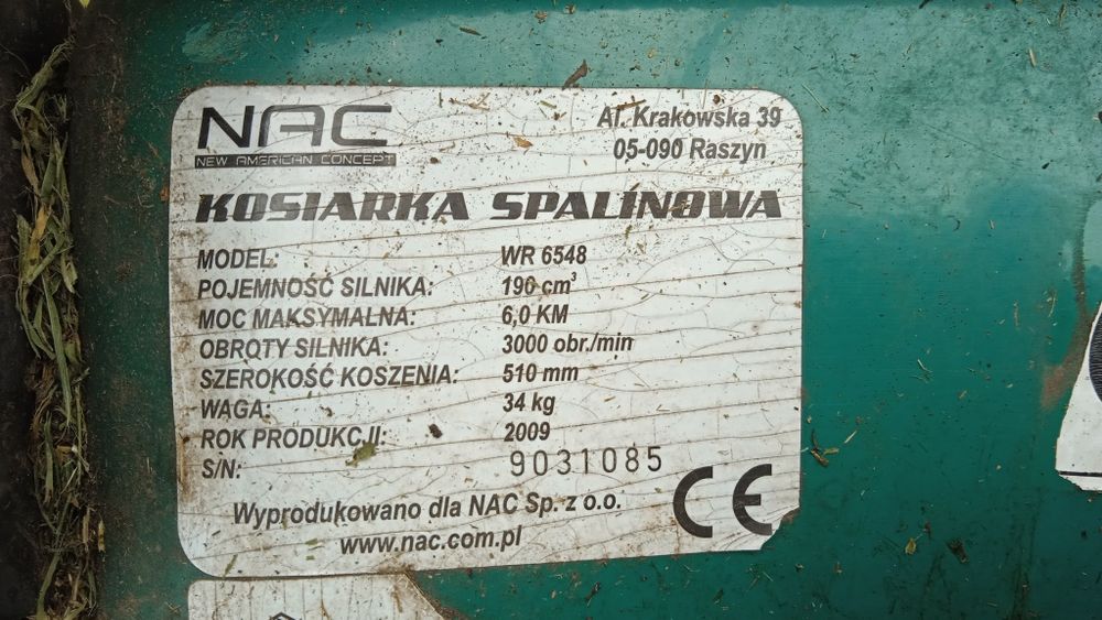 Kosiarka spalinowa NAC 6KM Briggs szer koszenia 51 cm, z napędem