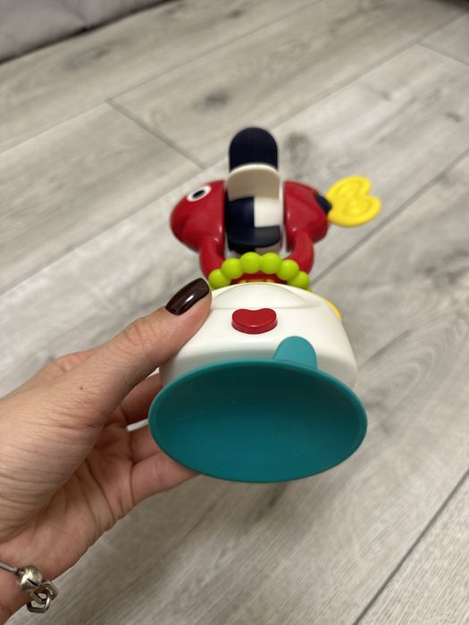 Брязкальце на присосці 2в1 HOLA Круть-верть рибка , гризунець