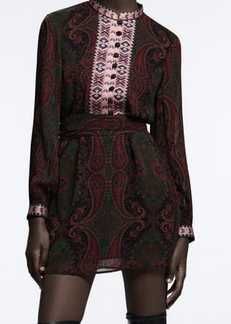 ZARA sukienka z żakardową taśmą S