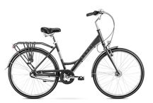 ROWER miejski Romet SONATA Rama 18" 155-170 cm OŚWIETLENIE grafit