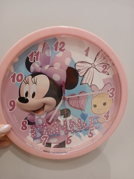 Zegar Minnie różowy