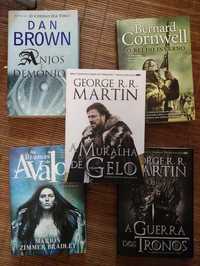 Livros Dan Brown \ George R.R. Martin \ Bernard Cornwell \ Martion Zim