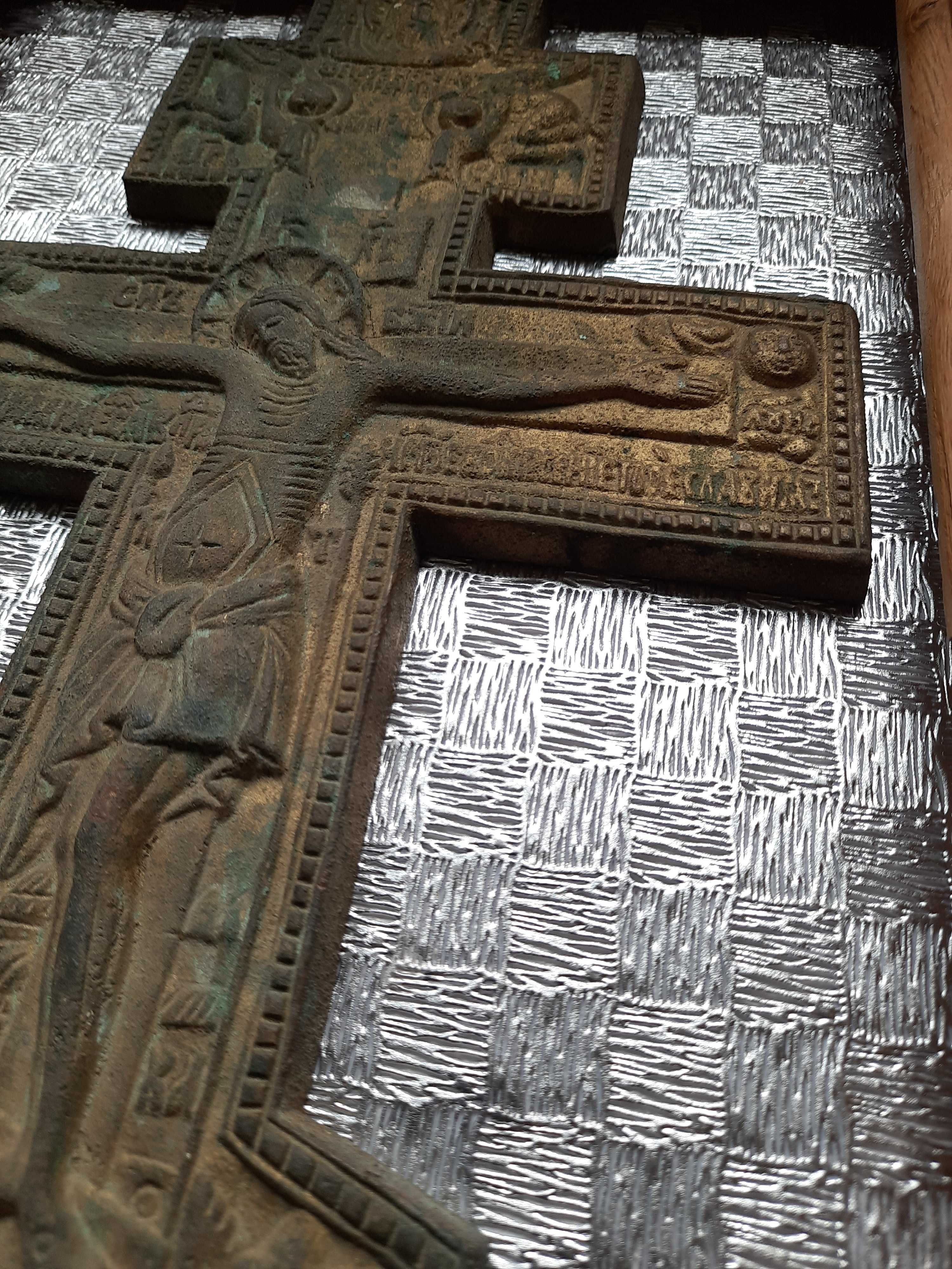 Старообрядческий антикварный бронзовый Крест.1824 год.