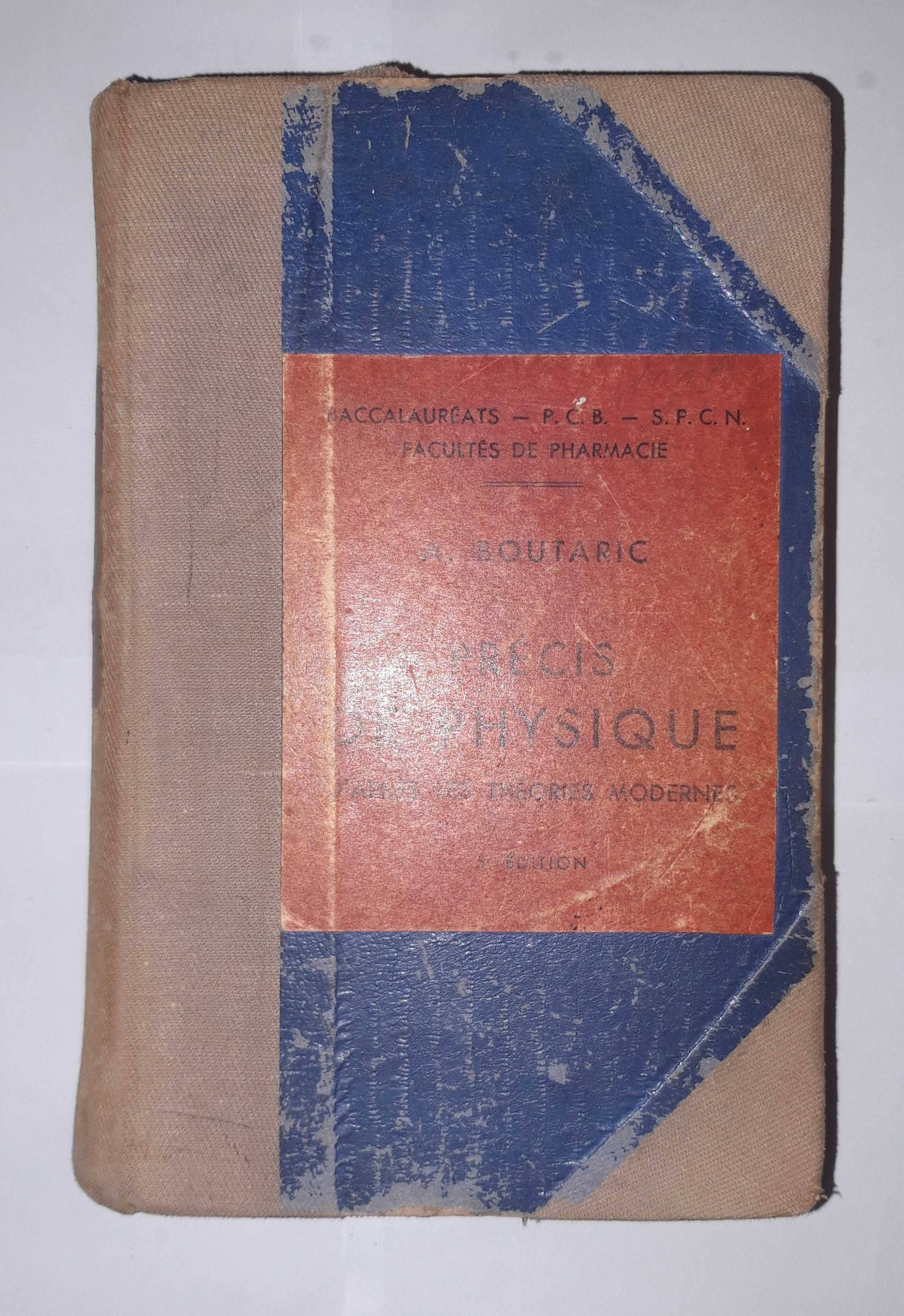 Livro -Ref:PVI - A. Boutaric - Précis de Physique