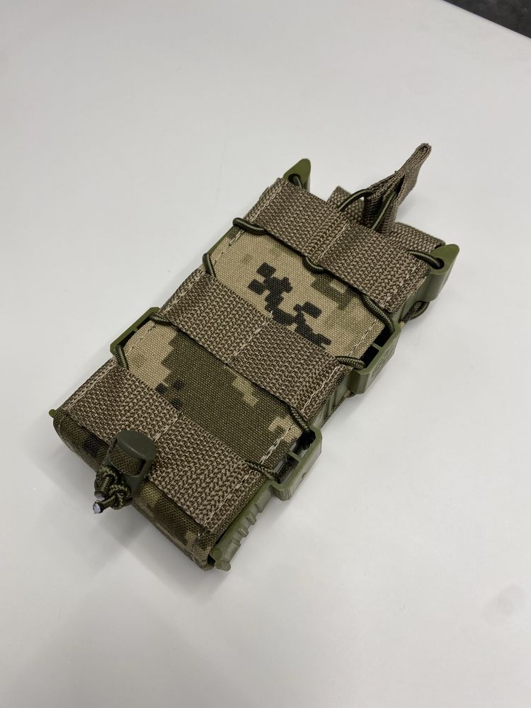 Подсумок магазина для AK/AR жорсткий ММ14 піксель Cordura