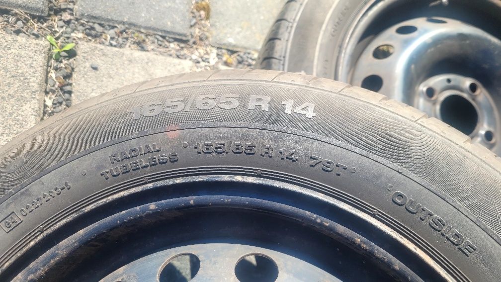 Komplet 3 kół 165x165 r14 4x100