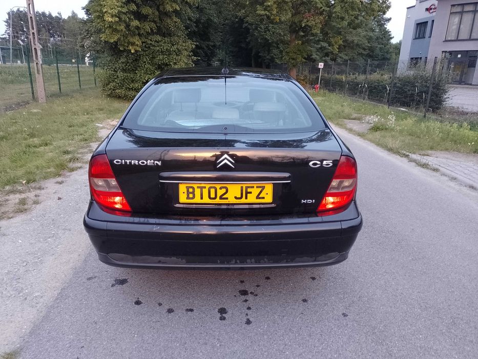 Citroen c5 anglik silnik 2,0 hdi  sprawny jeżdżacy czarny na Wrak RACE