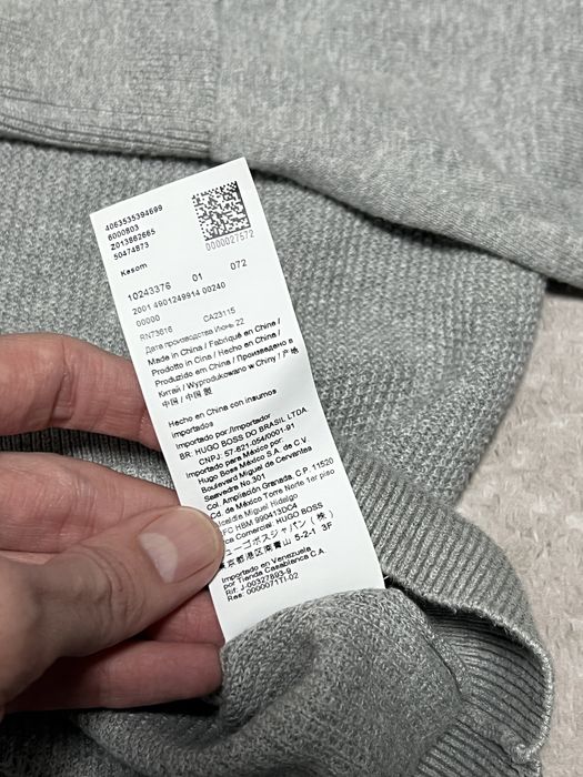 Кашемір светр BOSS (оригінал, нова колекція)