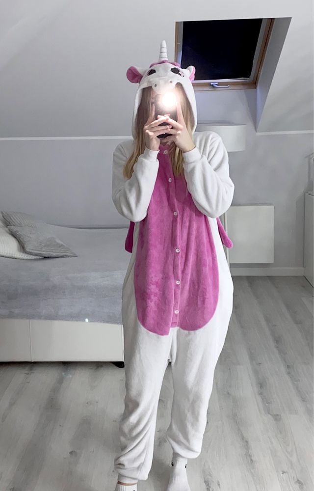 kigurumi damskie jednorożec piżama jednoczęściowa