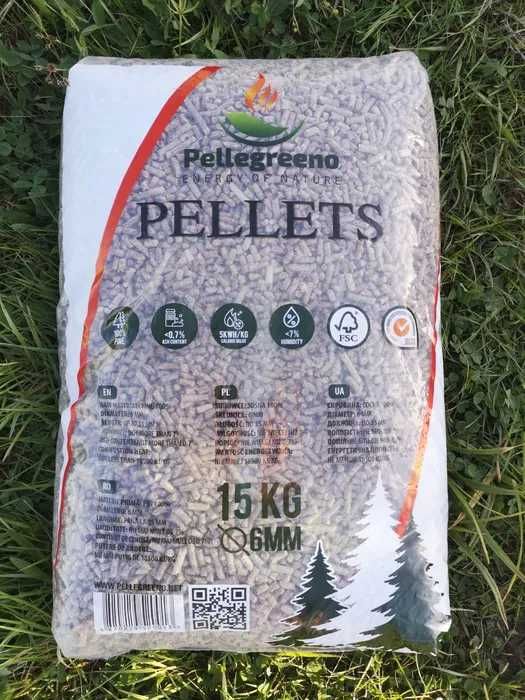 Pellet PELLMAX (pal. 990kg) Pellegreeno 18,5 MJ/kg pelet workowany