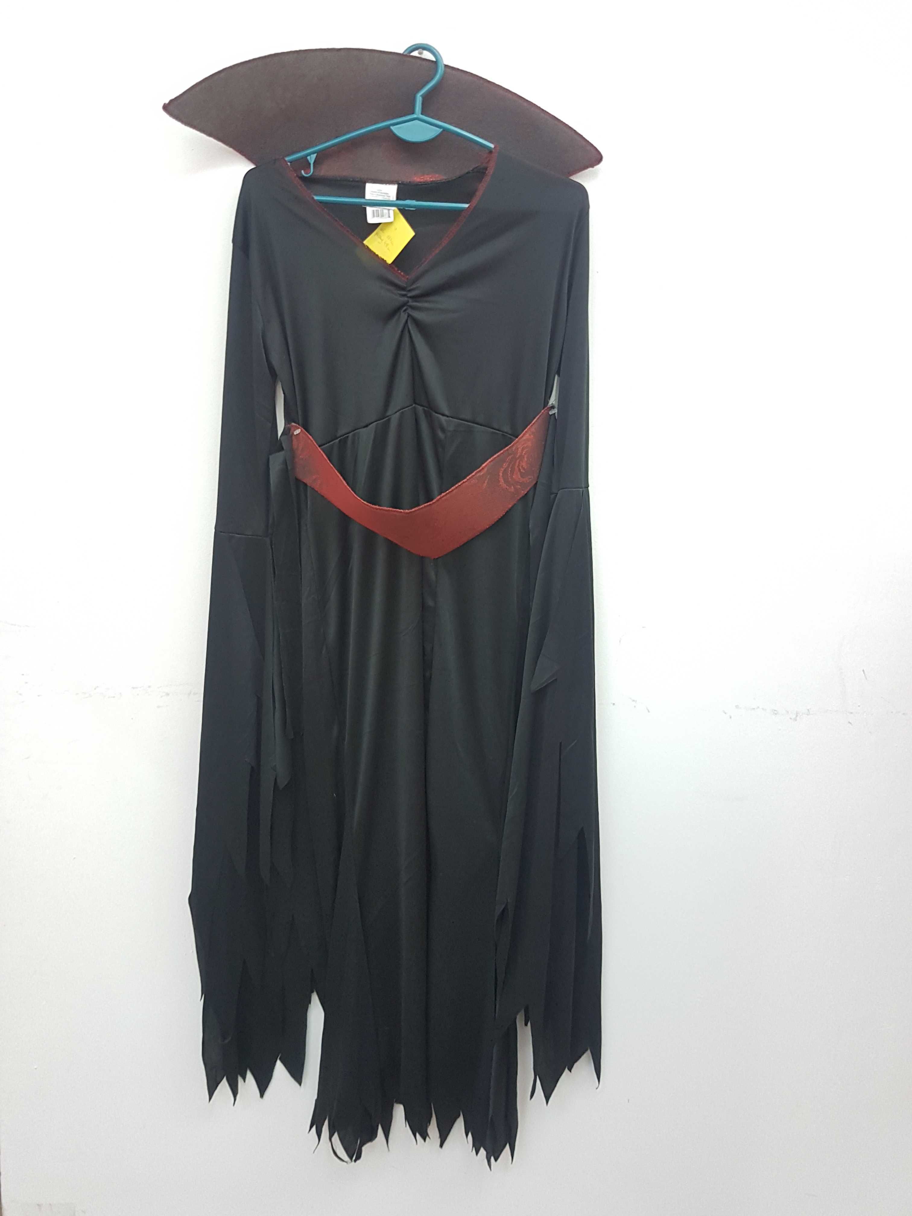Sukienka przebranie czarownica wiedźma rozmiar 158 cm A1642