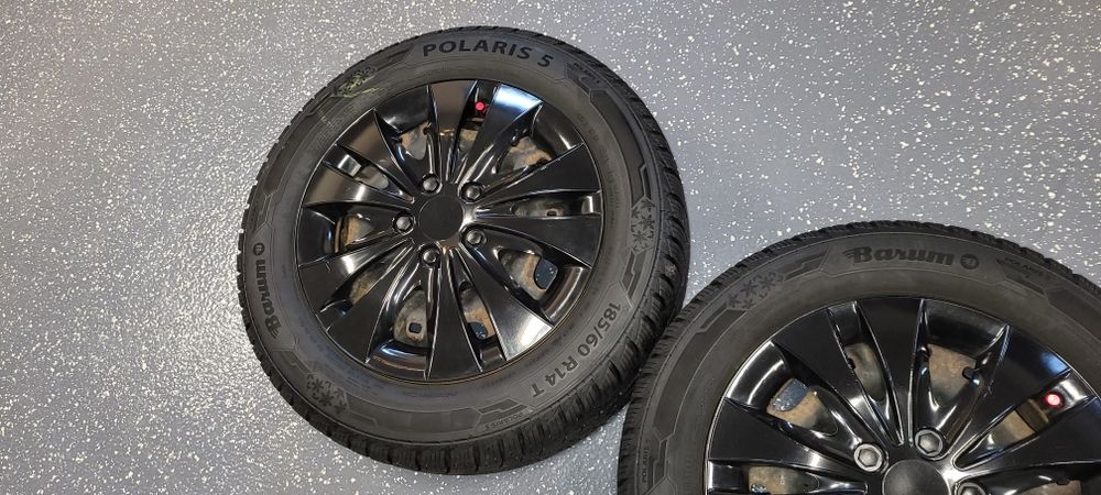 Диски R14 5*100 шини 185-60-R14 BARUM Polaris 5 колеса Зима з Німеччин
