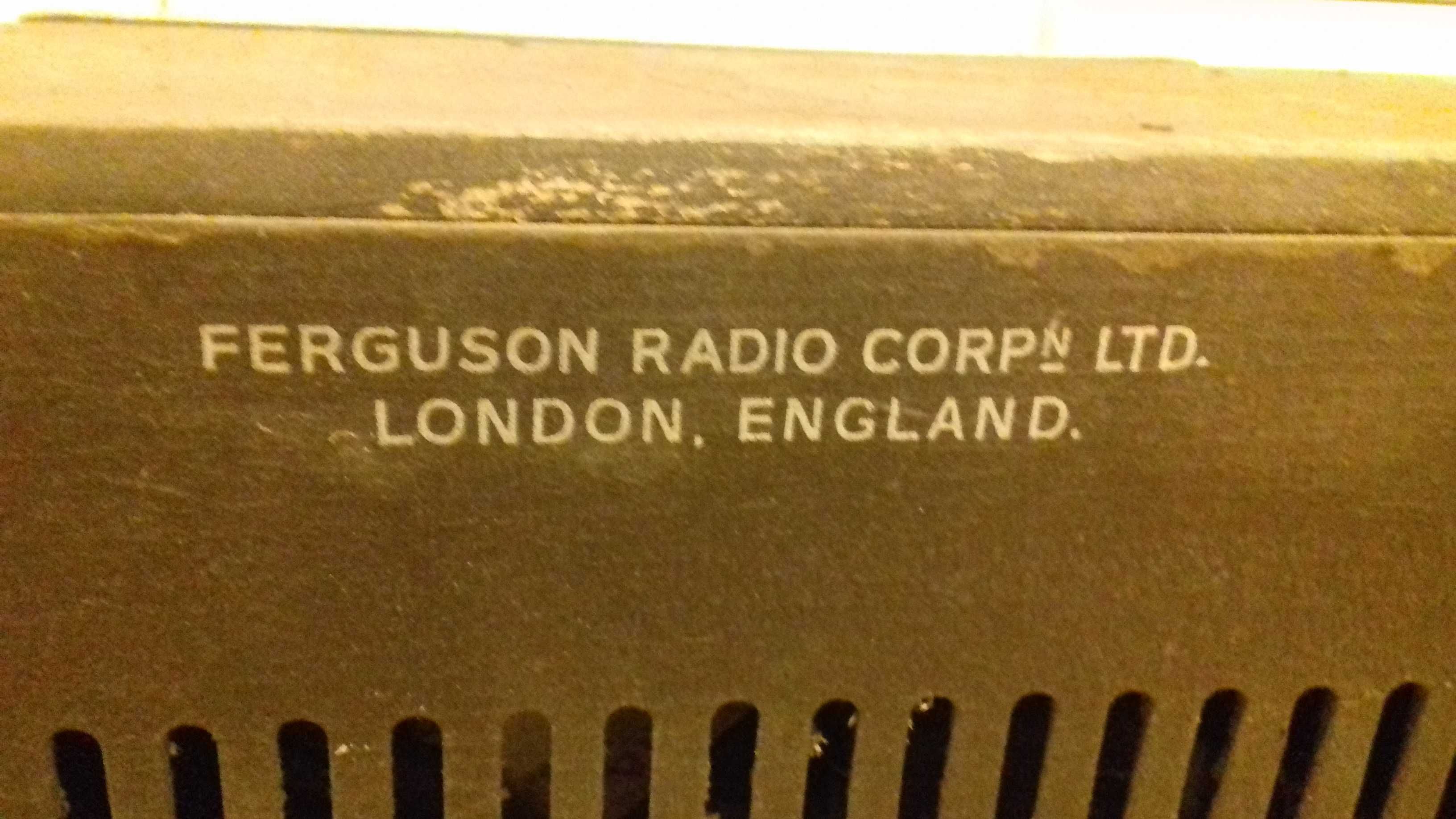 Radio lampowe dla kolekcjonera Unikat w Polsce Ferguson 207A brytyjski
