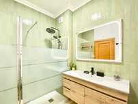 Vidro de duche com painel movivel Sensea