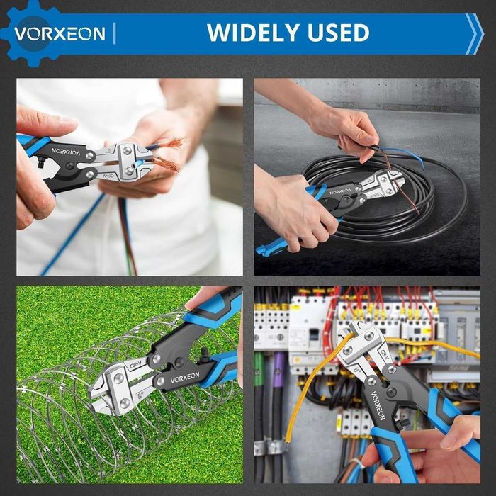 VORXEON 8"/218 mm nożyce, przecinak do drutu, mały do  2,3 mm