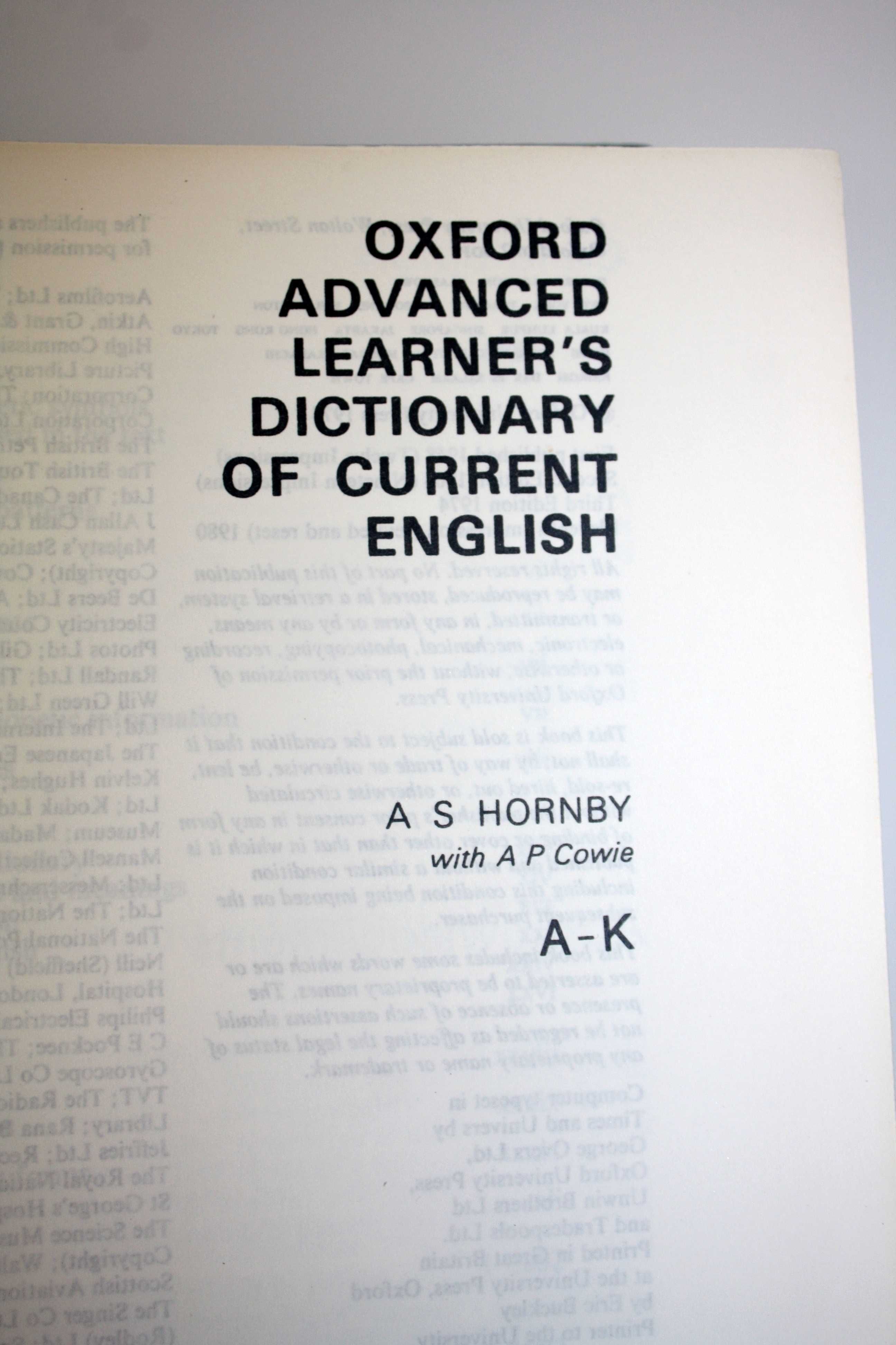 Angielski_Oxford Advanced Learners Dictionary_dla zaawansowanych_2 t.