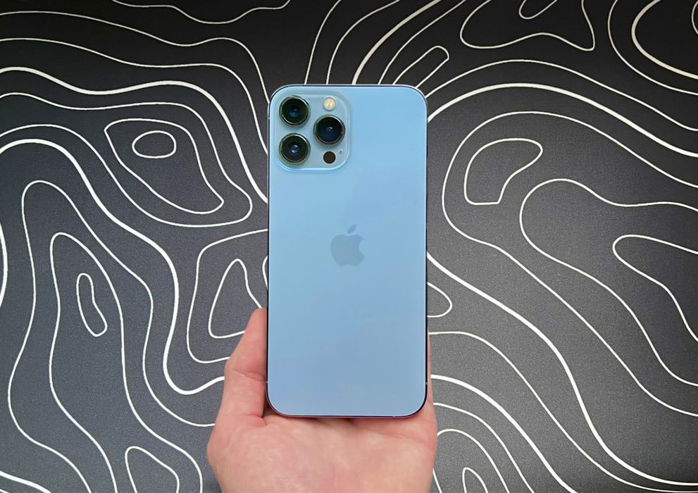 Дешевый iPhone 13 PRO MAX - 128 гб - 85% АКБ - NEVERLOCK - SIERRA BLUE
