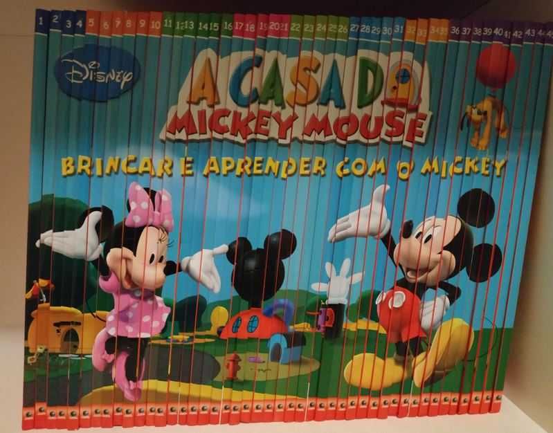 "A Casa do Mickey Mouse"  45 DVDs + 45 Livros de Atividades Educativas