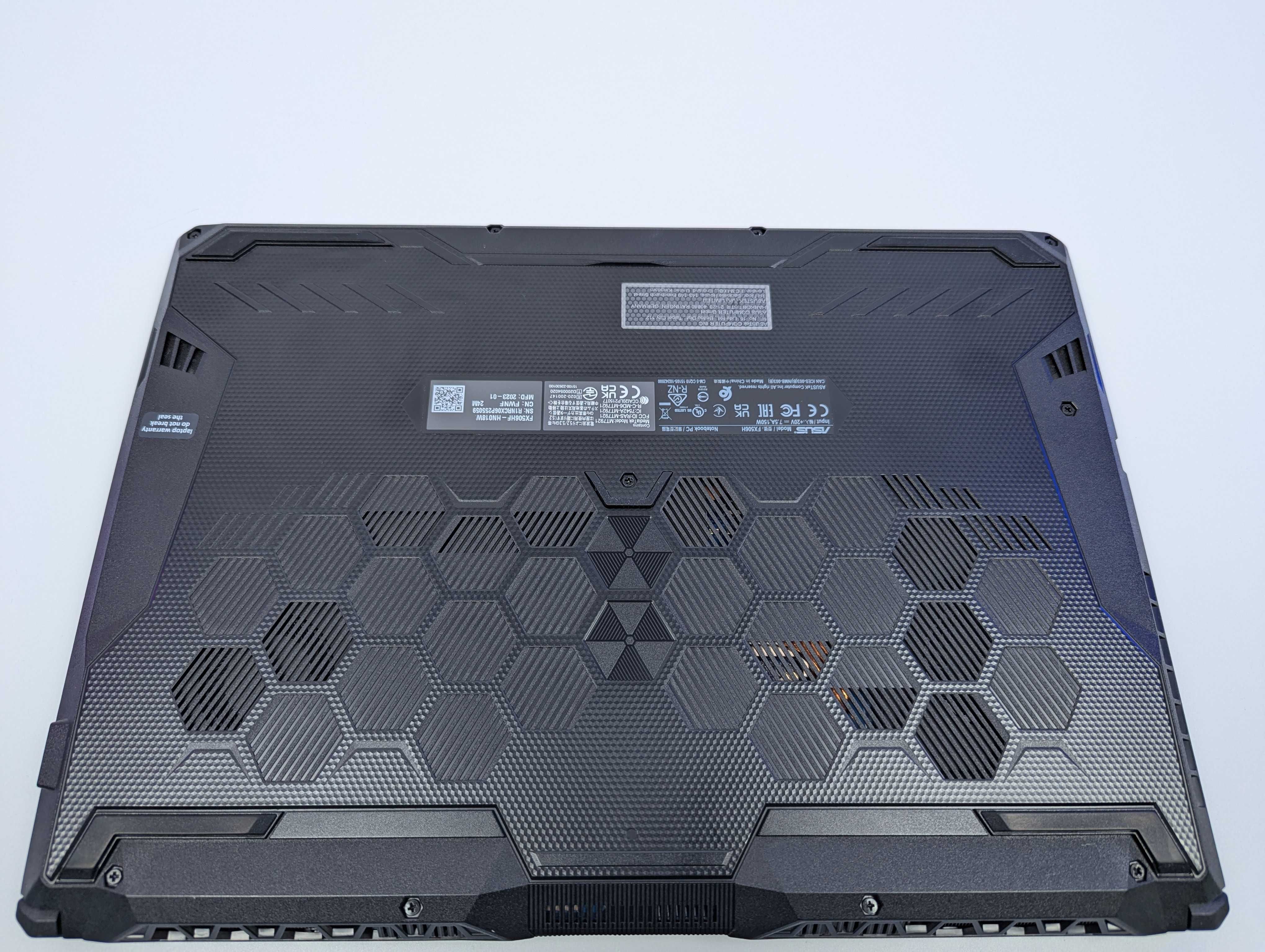 LAPTOP GAMINGOWY Asus TUF F15 RTX 3060 Intel i5-11400H 144 hz