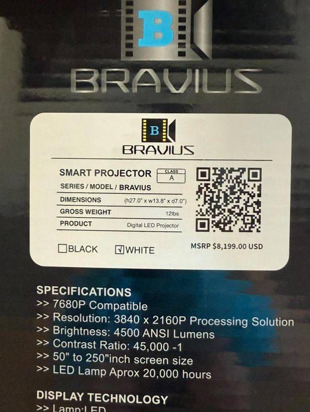 Продам професійний проектор BRAVIUS