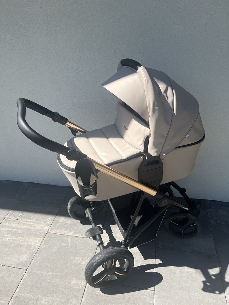BEBETTO FLAVIO PREMIUM CLASS  Beżowy wózek 2w1 dziecięcy Stella 04