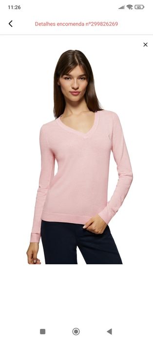 Camisola Polo Club rosa