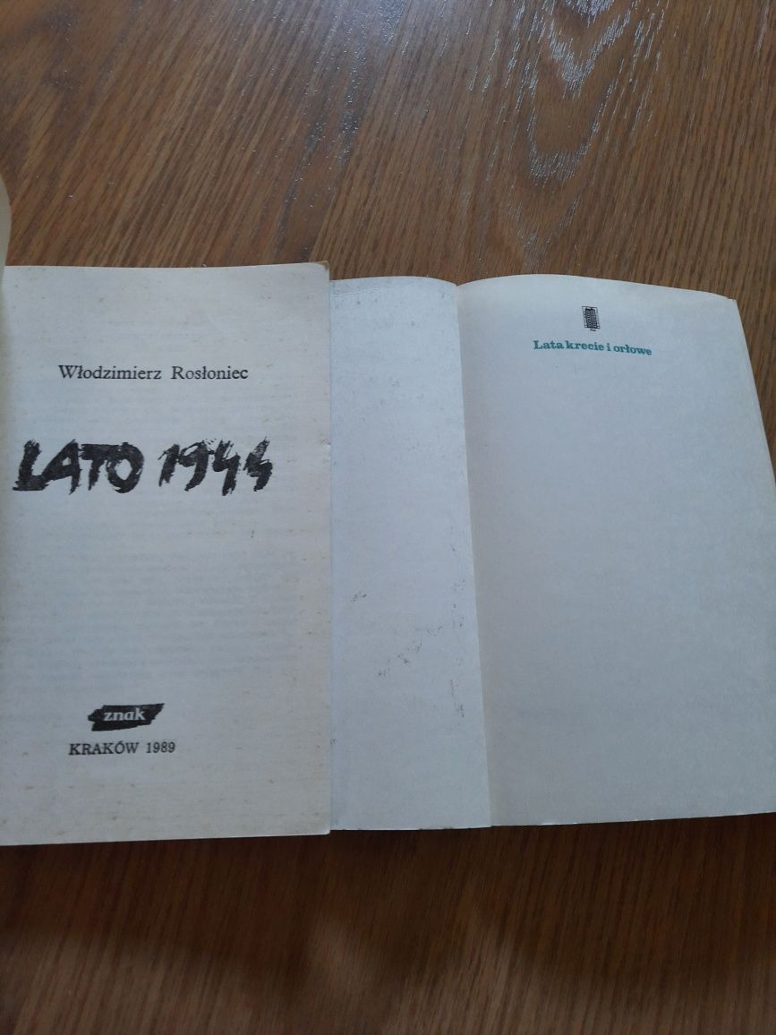 Książka Lato 1944, Lata krecie i orłowe