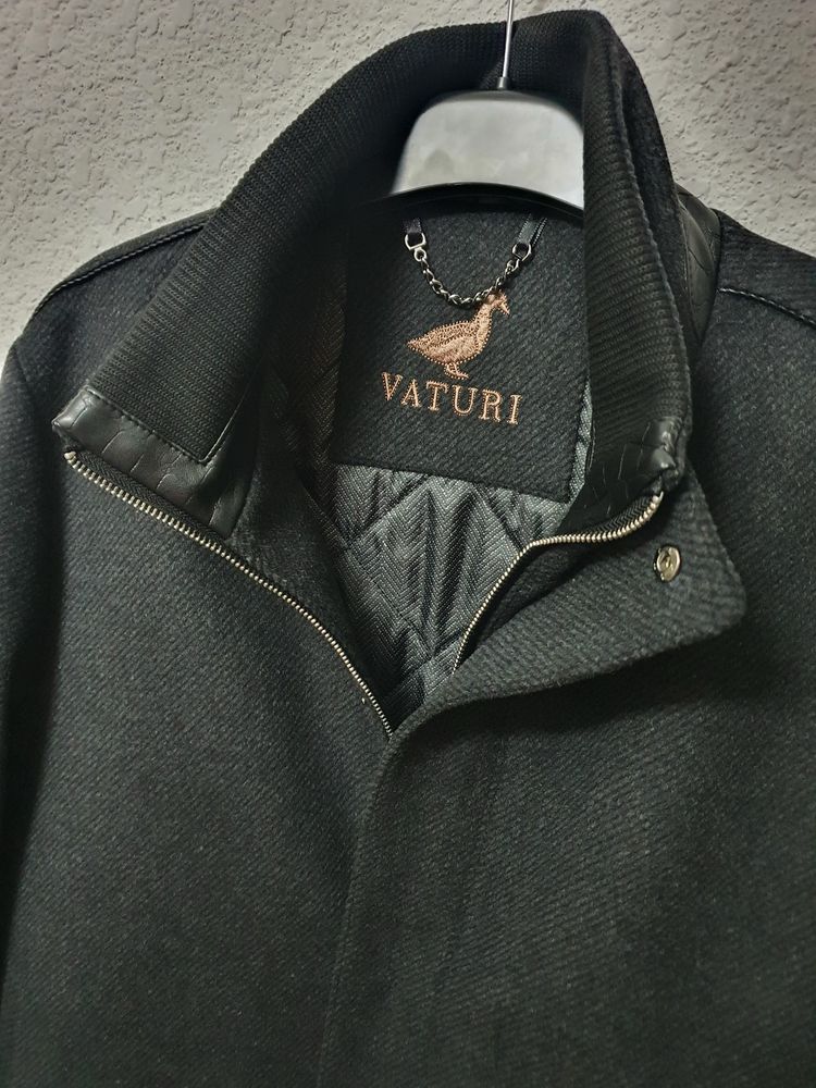 Кашемірова куртка Vaturi. Темно-сірий колір.