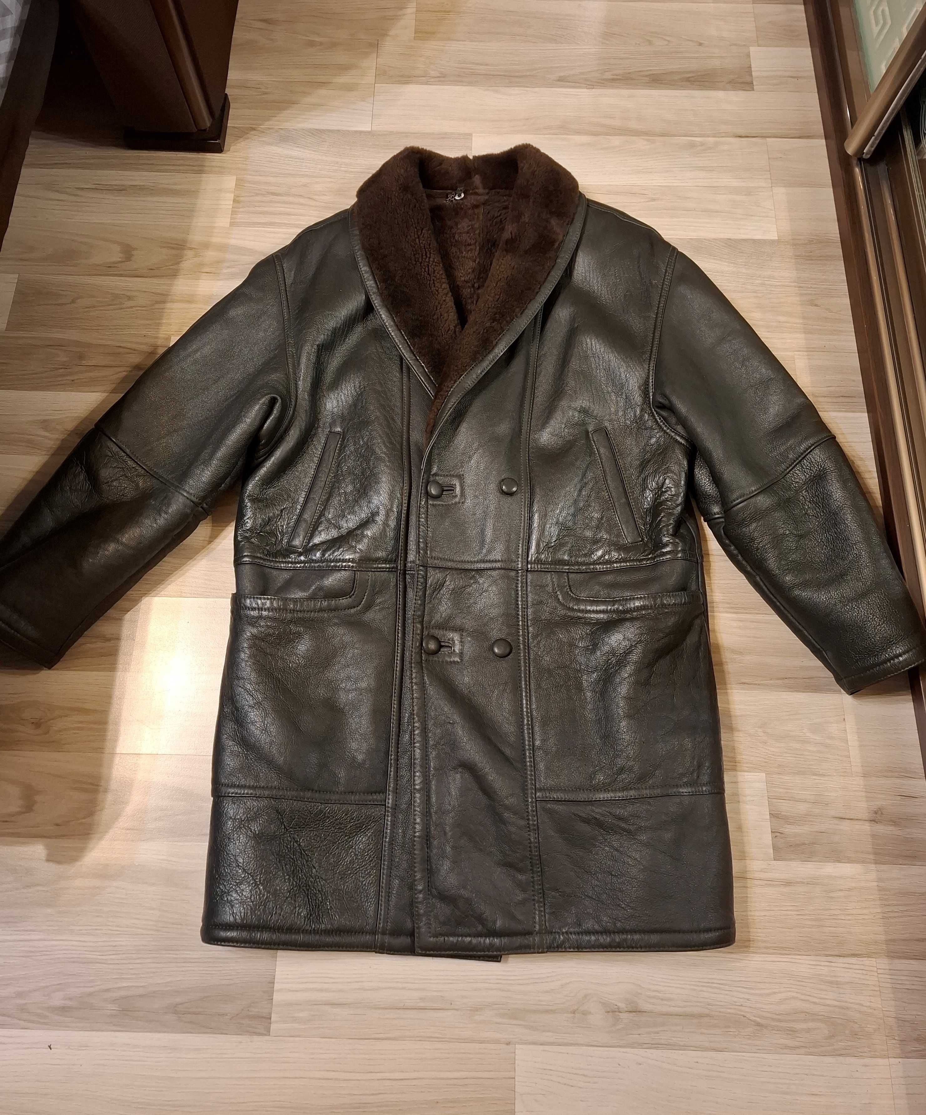 Дубленка мужская SHEARLING натуральная большой размер 54-56 (3XL/4XL)