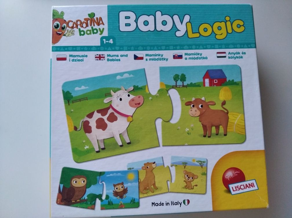 Gra w pary Carotina Baby Baby Logic Liściani