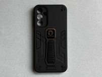 Samsung Galaxy M15 чохол Armor Magnetic підставка чорний пластик чехол