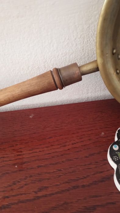 Stara patelnia z mosiądzu