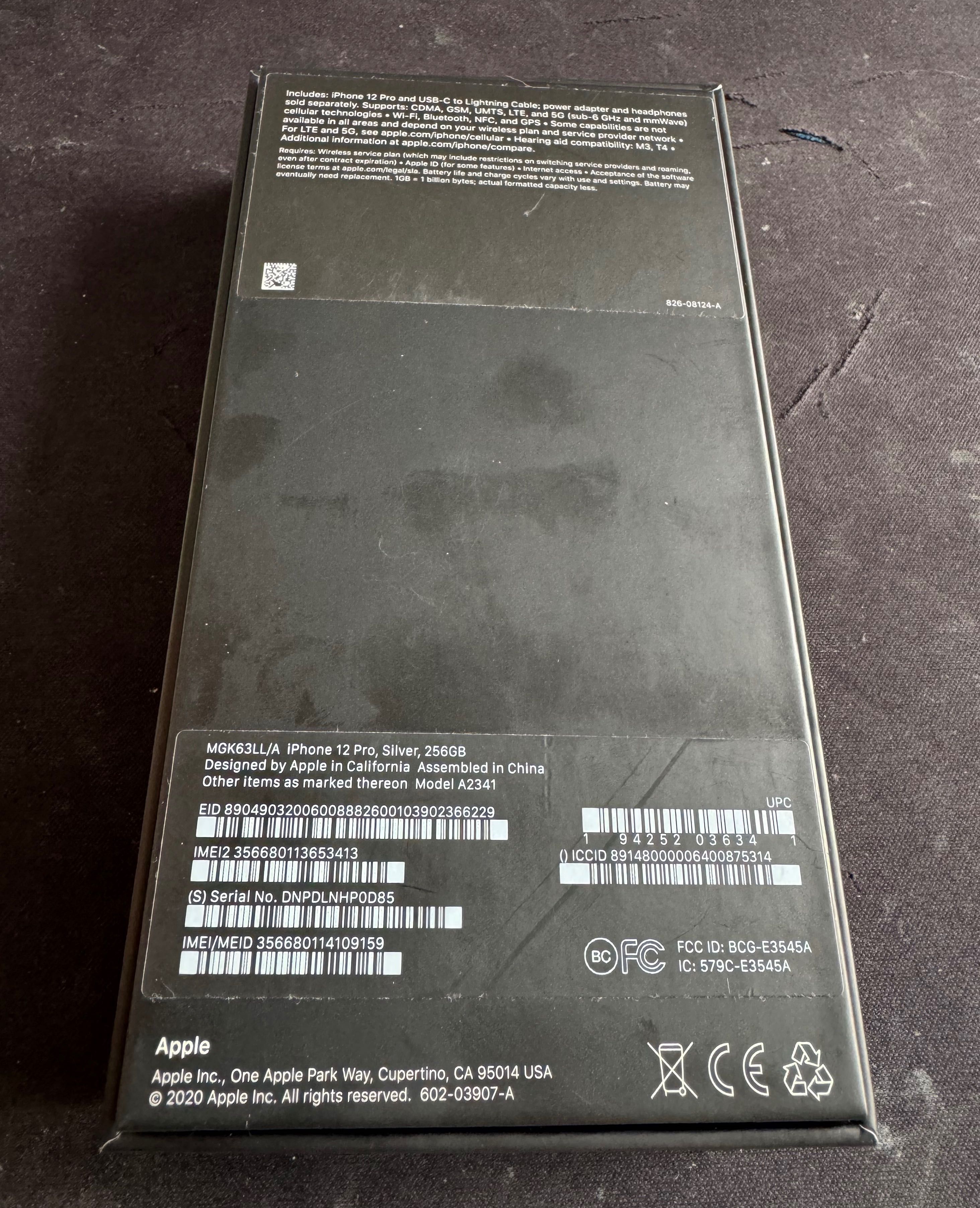 Вживаний Iphone 12 pro 256GB/ Silver