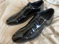 Туфлі лакові чоловічі під смокінг, 45 розмір, чорні