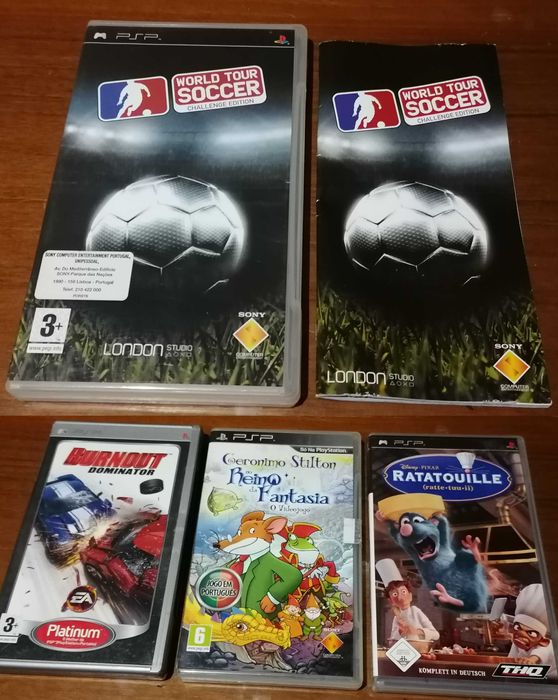 14 Caixas/Manuais de Jogos PS2/PS3/Wii/PSP