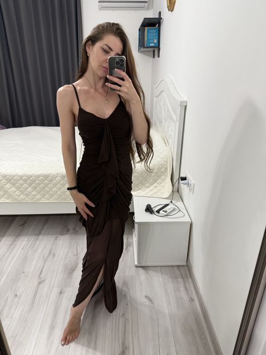 Святкова жіноча сукня шоколадна  Shein нова