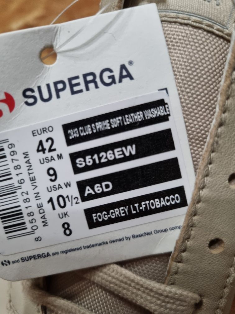 Кеди,мокасіни чоловічі,шкіра,нові ,42р,Superga