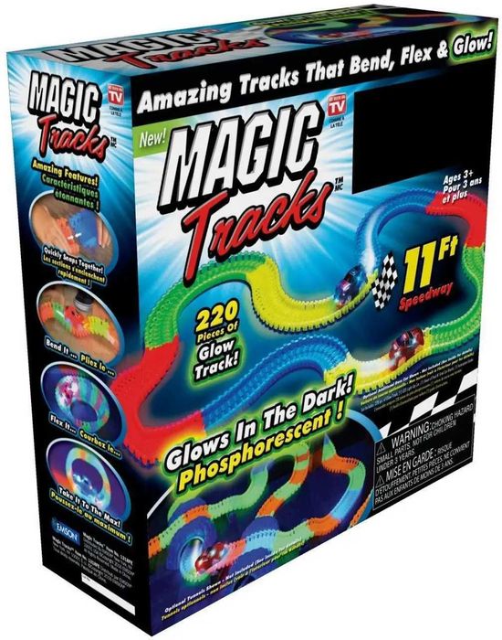 Детская трасса с машинкой Magic Tracks дорога на 220 деталей