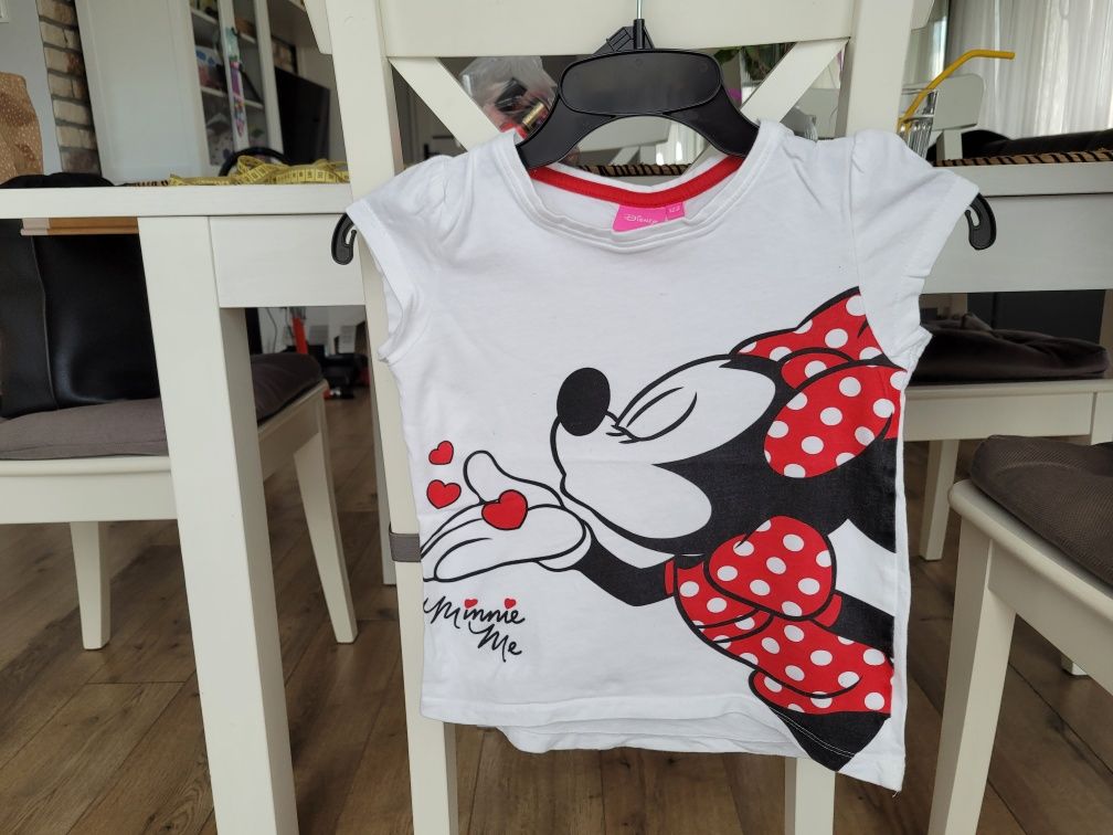 Koszulka z krótkim rękawem t-shirt Pepco Myszka Minnie 122 6-7 lat bdb