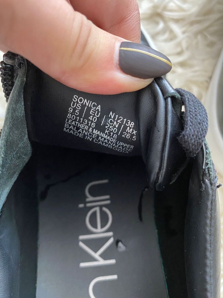 Sneakersy niskie czarne Calvin Klein