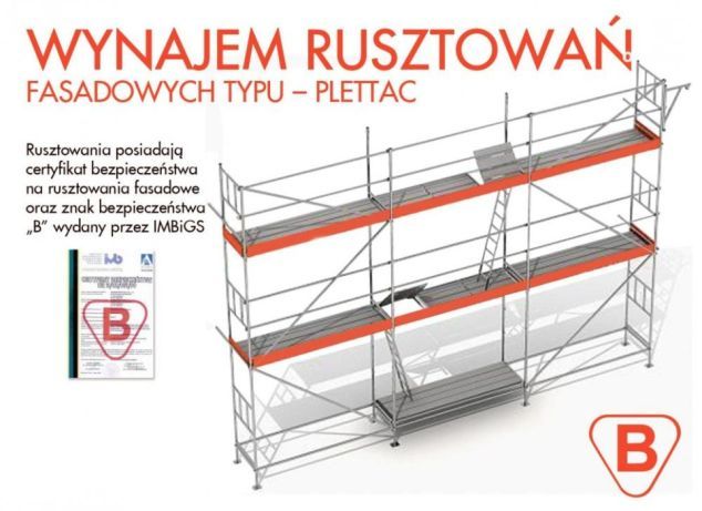 Wynajem rusztowania elewacyjne , warszawskie