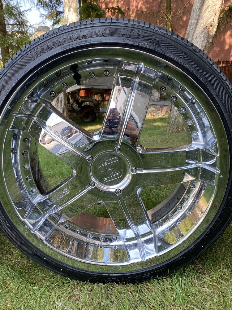 Felgi SHIFT 22” 9.5J 5x120 5x130 opony 265x35x22 102v
