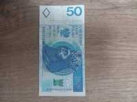 Banknot kolekcjonerski 50 zł destrukt