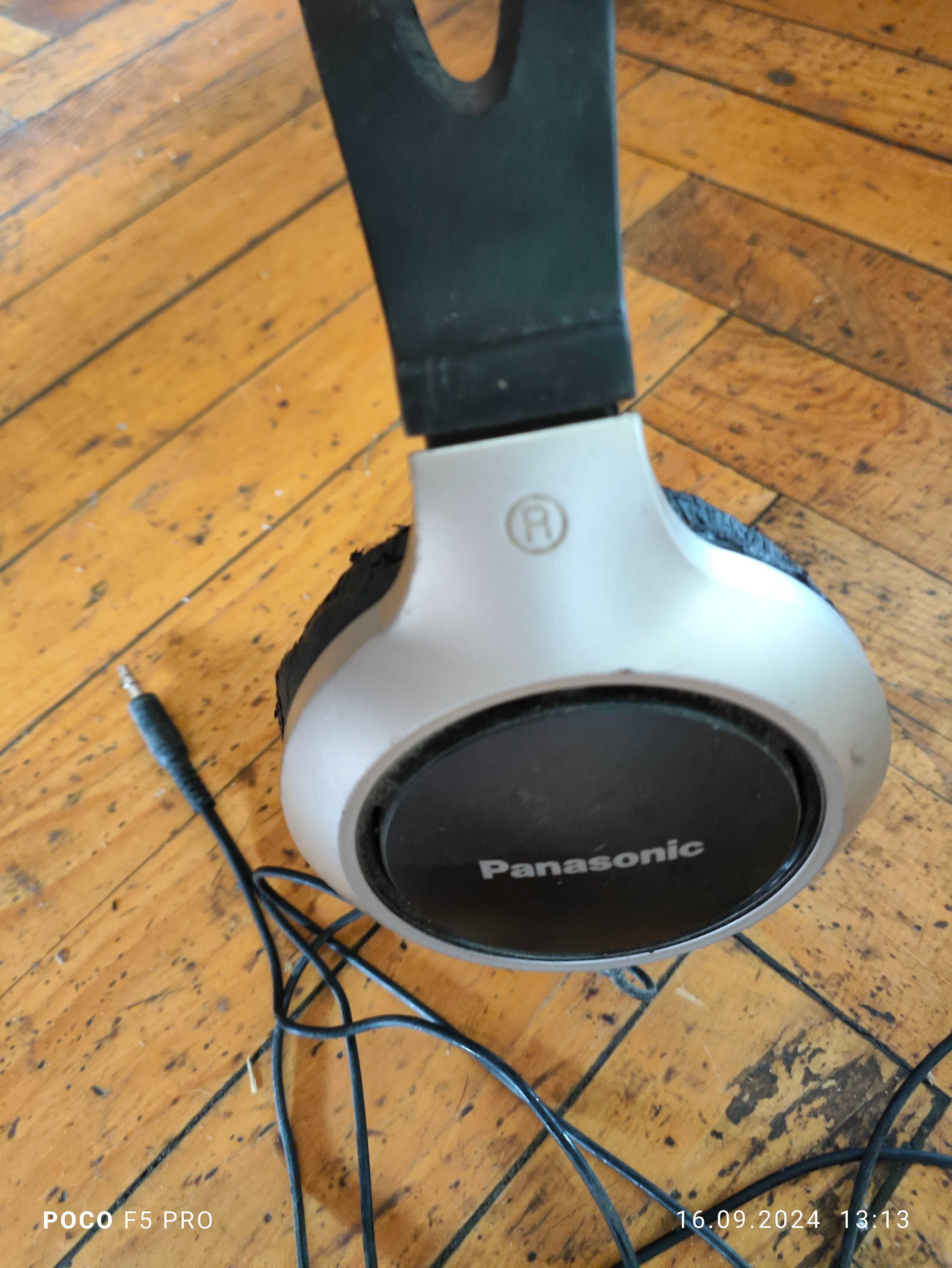 Наушники проводные, полноразмерные Panasonic RP-HT161E-K Gray-Black