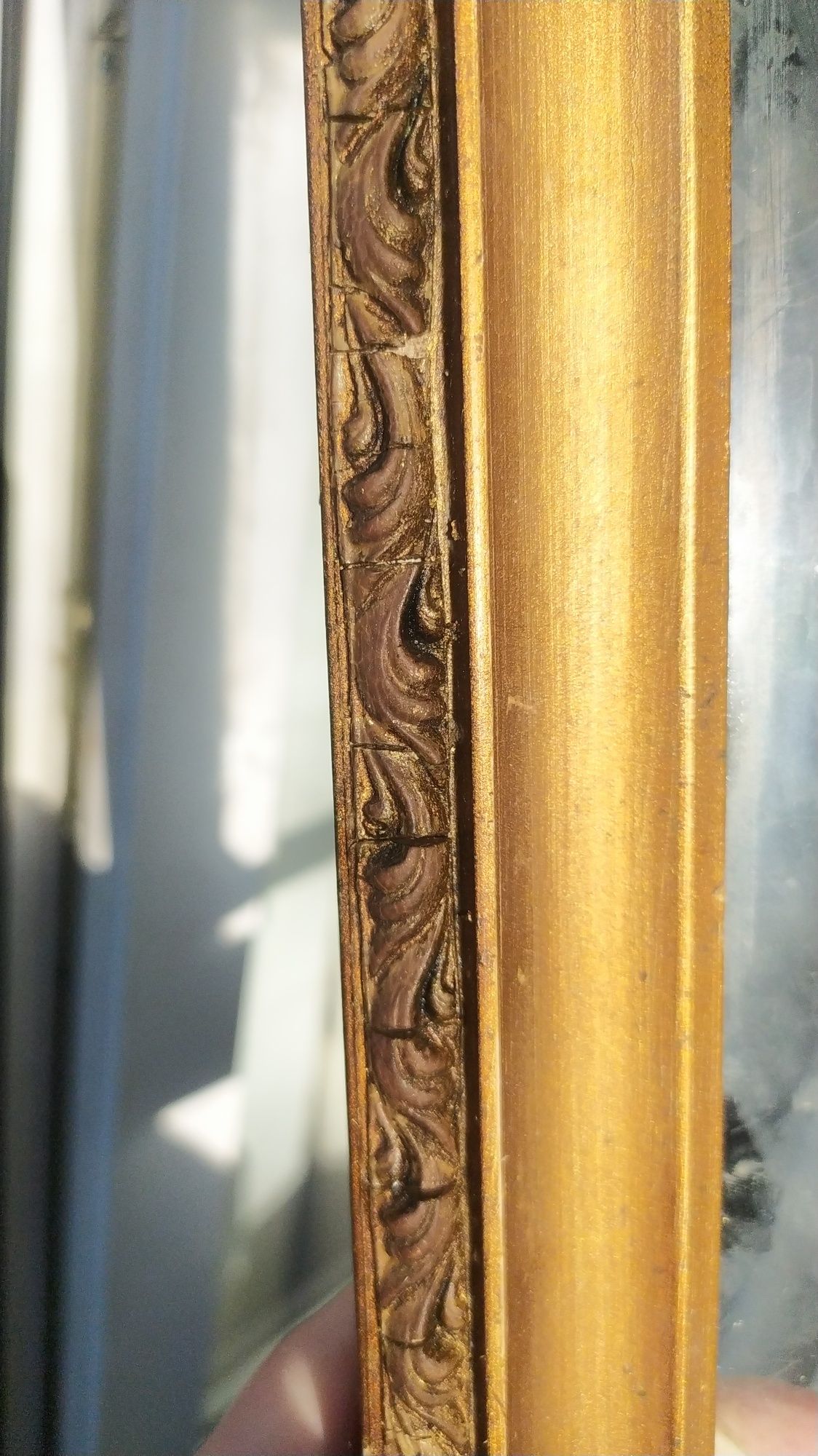 Рамка старовинна дерев'яна, 30*35 см, зі склом, 50-ті роки